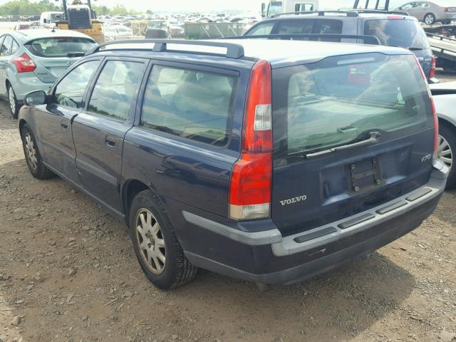 YV1SW61R012076907 - 2001 VOLVO V70 BLUE photo 3