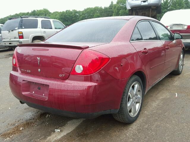 1G2ZH528654114220 - 2005 PONTIAC G6 MAROON photo 4