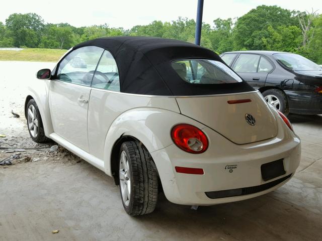 3VWFF31Y87M422424 - 2007 VOLKSWAGEN NEW BEETLE 白色 照片 3