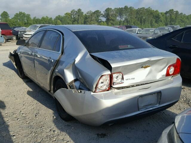 1G1ZG57B794235419 - 2009 CHEVROLET MALIBU LS ვერცხლისფერი ფოტო 3