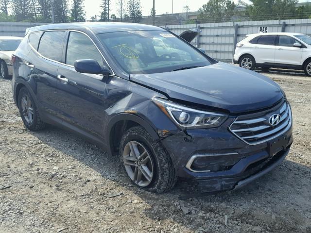 5NMZTDLB8JH096903 - 2018 HYUNDAI SANTA FE S BLUE photo 1