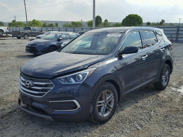 5NMZTDLB8JH096903 - 2018 HYUNDAI SANTA FE S BLUE photo 2