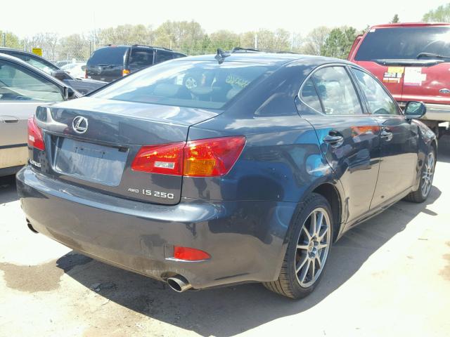 JTHCK262272013504 - 2007 LEXUS IS 250 GRAY photo 4