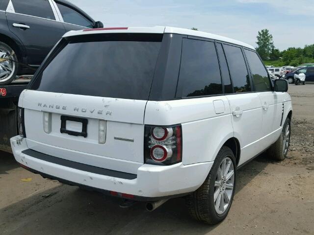 SALMF1E41CA364078 - 2012 LAND ROVER RANGE ROVE WHITE photo 4