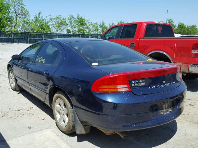 2B3HD46R54H679593 - 2004 DODGE INTREPID S ლურჯი ფოტო 3