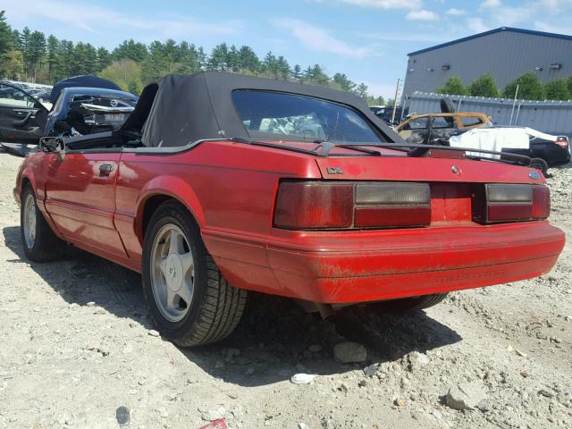 1FACP44M7PF118847 - 1993 FORD MUSTANG LX RED photo 3