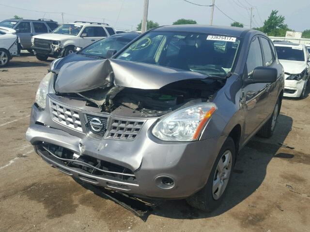 JN8AS58T58W306702 - 2008 NISSAN ROGUE S GRAY photo 2