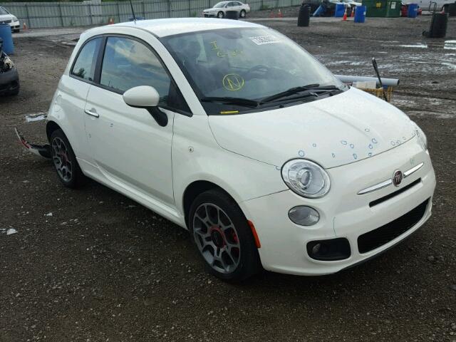 3C3CFFBR9CT233820 - 2012 FIAT 500 SPORT WHITE photo 1