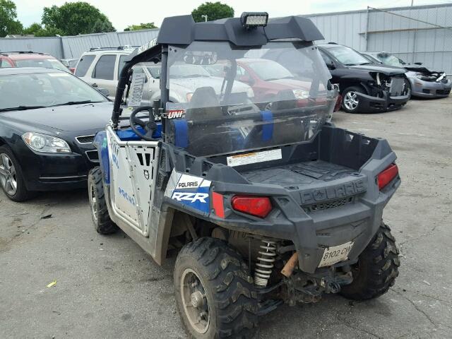 4XAVH6EA4EB175261 - 2014 POLARIS RZR 570 EP BLUE photo 3