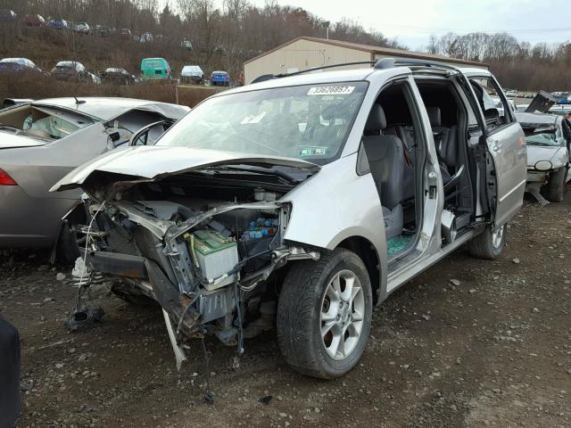 5TDZA22C25S385198 - 2005 TOYOTA SIENNA SILVER photo 2