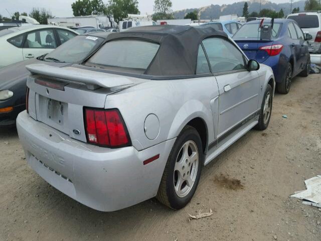 1FAFP44442F163461 - 2002 FORD MUSTANG SILVER photo 4