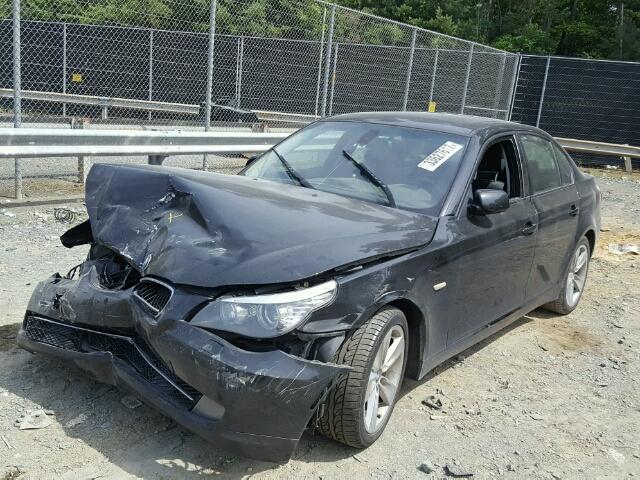 WBANV13538CZ59226 - 2008 BMW 528 XI BLACK photo 2