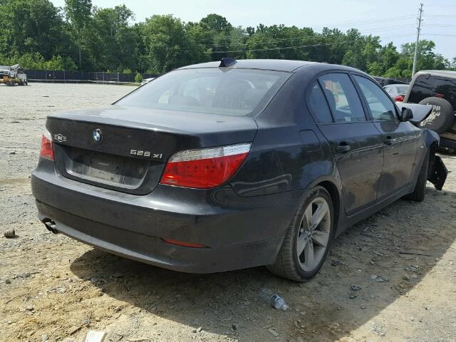 WBANV13538CZ59226 - 2008 BMW 528 XI BLACK photo 4