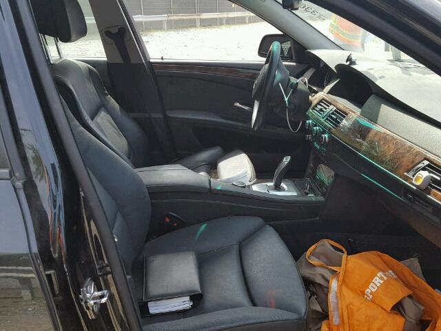 WBANV13538CZ59226 - 2008 BMW 528 XI BLACK photo 5