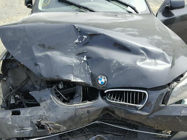 WBANV13538CZ59226 - 2008 BMW 528 XI BLACK photo 7