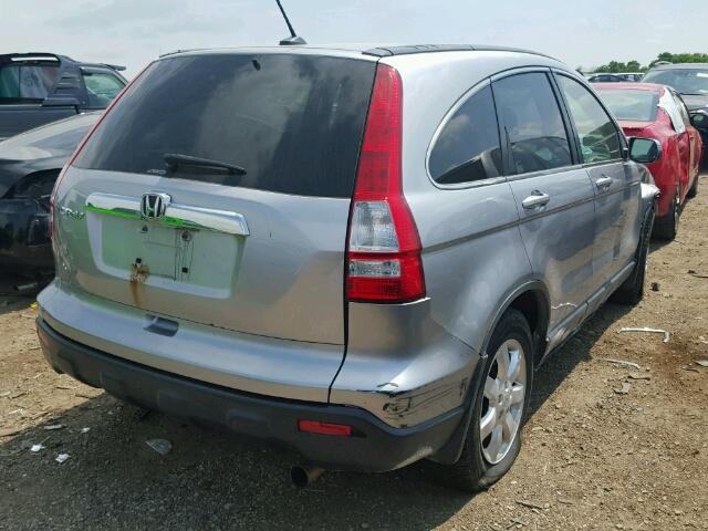 JHLRE48717C109614 - 2007 HONDA CR-V EXL SILVER photo 4