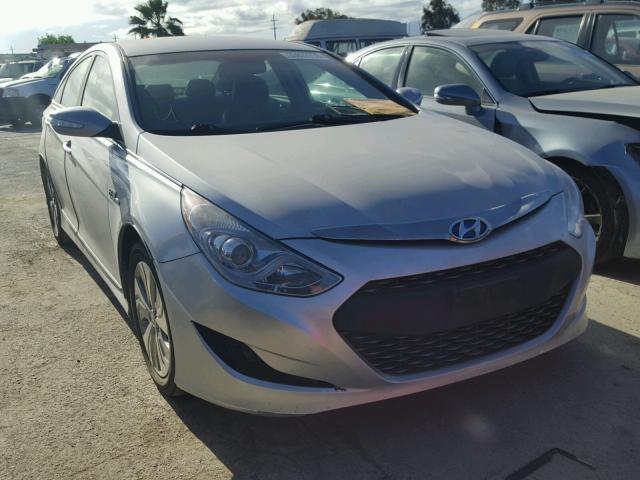 KMHEC4A48DA099166 - 2013 HYUNDAI SONATA HYB SILVER photo 2