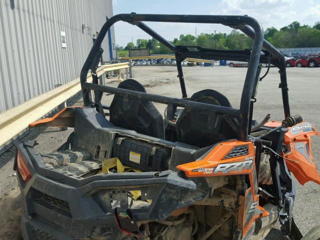 4XAVBE878GB670397 - 2016 POLARIS RZR S 900 ORANGE photo 4