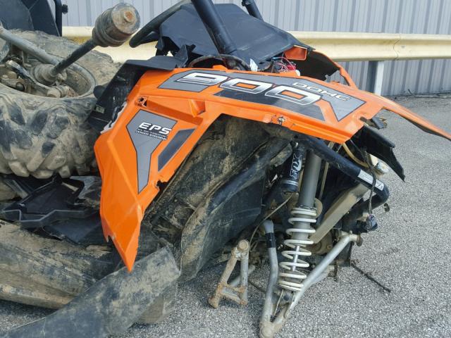 4XAVBE878GB670397 - 2016 POLARIS RZR S 900 ORANGE photo 9