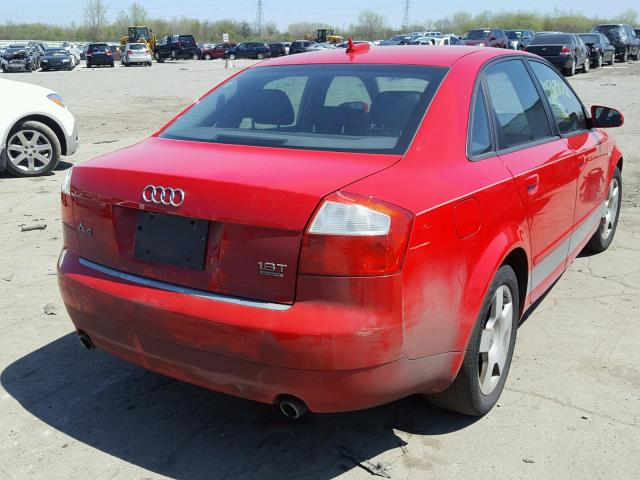 WAULC68E85A042969 - 2005 AUDI A4 1.8T QU RED photo 4