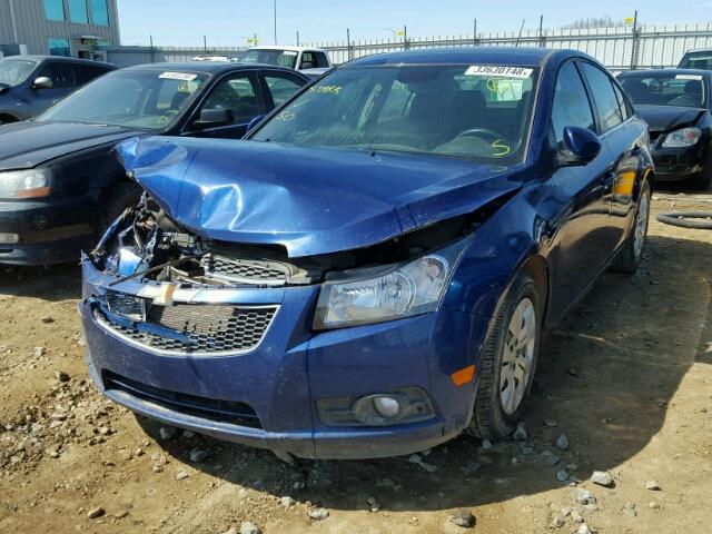 1G1PC5SB5D7277475 - 2013 CHEVROLET CRUZE LT BLUE photo 2