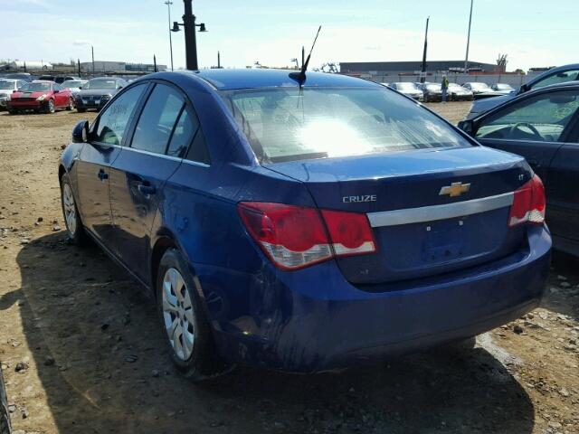 1G1PC5SB5D7277475 - 2013 CHEVROLET CRUZE LT BLUE photo 3