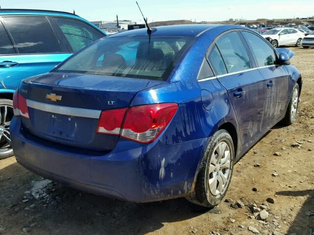 1G1PC5SB5D7277475 - 2013 CHEVROLET CRUZE LT BLUE photo 4