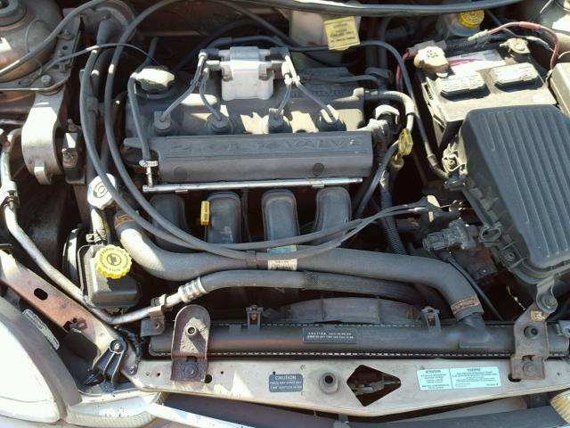 1B3ES46C1YD615378 - 2000 DODGE NEON BASE GRAY photo 7