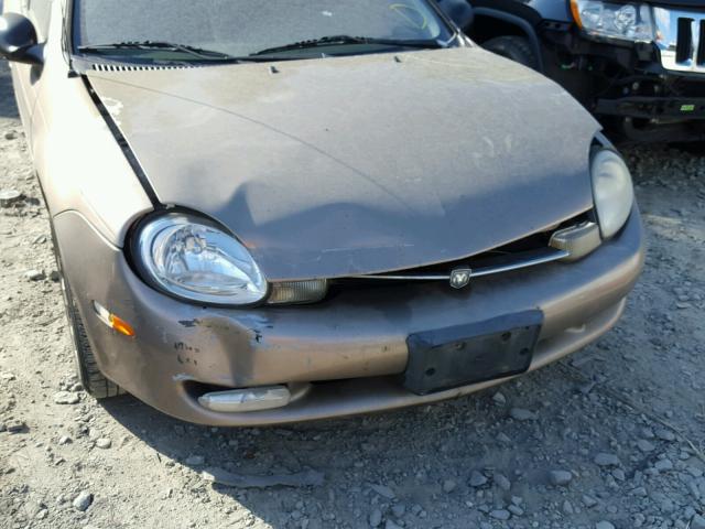 1B3ES46C1YD615378 - 2000 DODGE NEON BASE GRAY photo 9