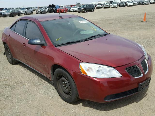 1G2ZF57B484118118 - 2008 PONTIAC G6 VALUE L MAROON photo 1