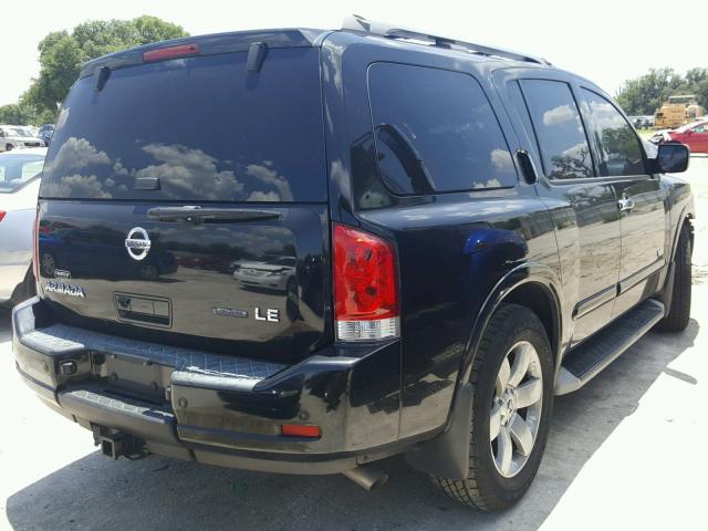 5N1BA08D99N601660 - 2009 NISSAN ARMADA SE BLACK photo 4