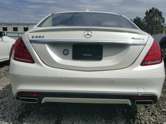 WDDUG8FB3FA160967 - 2015 MERCEDES-BENZ S 550 4MAT WHITE photo 9