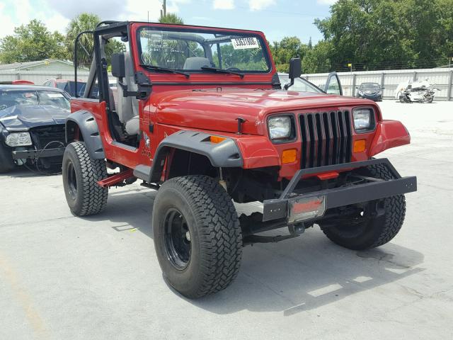 2BCCV81K0JB516213 - 1988 JEEP WRANGLER S RED photo 1