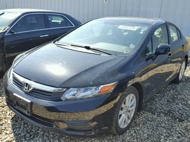 19XFB2F94CE009978 - 2012 HONDA CIVIC EXL BLACK photo 2