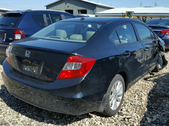 19XFB2F94CE009978 - 2012 HONDA CIVIC EXL BLACK photo 4