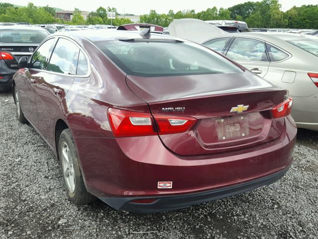 1G1ZB5ST7GF274723 - 2016 CHEVROLET MALIBU LS MAROON photo 3