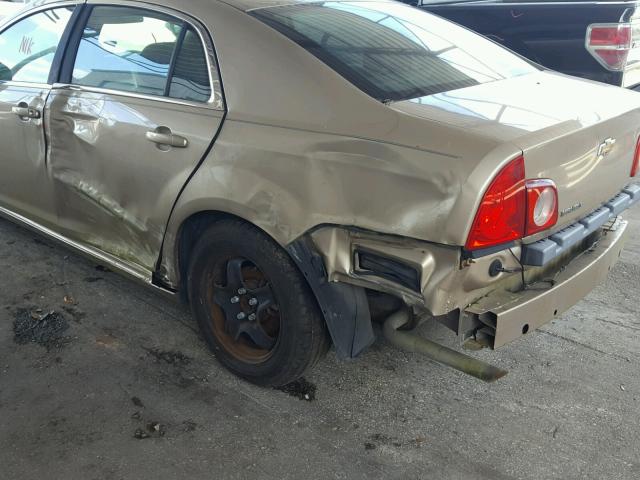 1G1ZG57B18F204489 - 2008 CHEVROLET MALIBU LS 金色 照片 9