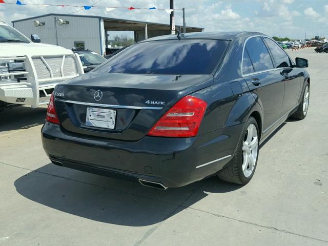 WDDNG9EB2DA516155 - 2013 MERCEDES-BENZ S 550 4MAT GRAY photo 4