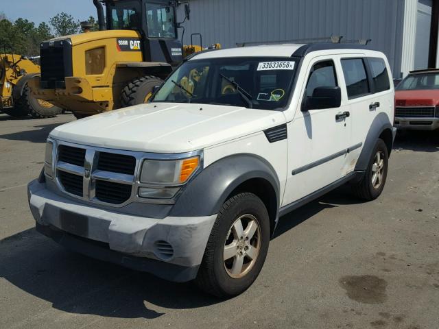 1D8GU28K37W529102 - 2007 DODGE NITRO SXT WHITE photo 2