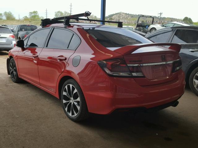 2HGFB6E59DH711114 - 2013 HONDA CIVIC SI RED photo 3