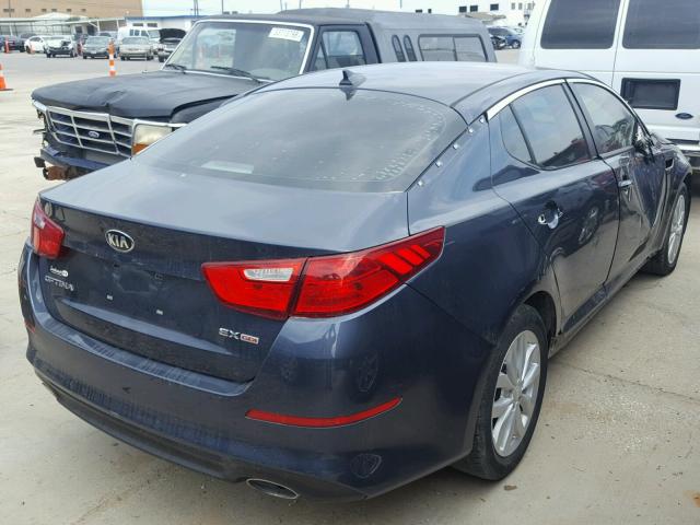 5XXGN4A73FG380543 - 2015 KIA OPTIMA EX BLUE photo 4