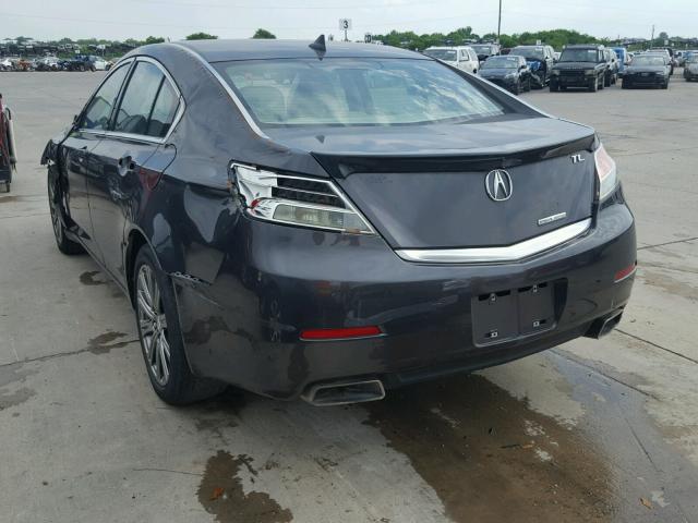 19UUA8F38EA007635 - 2014 ACURA TL SE CHARCOAL photo 3