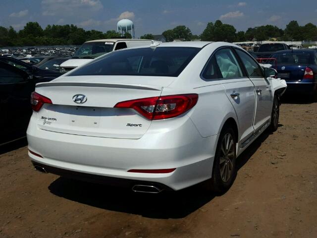 5NPE34AFXHH527887 - 2017 HYUNDAI SONATA SPO WHITE photo 4