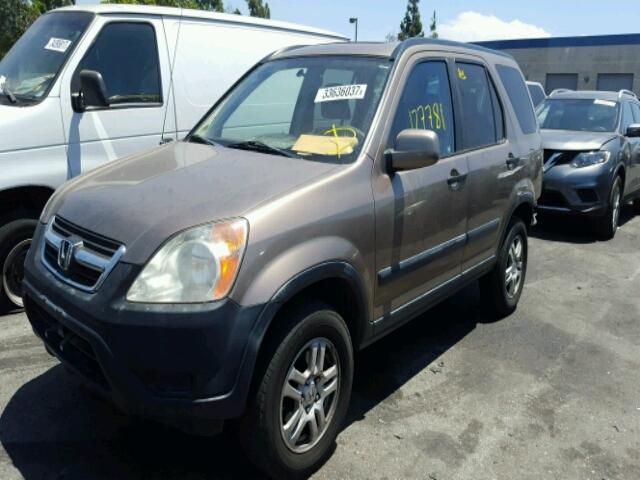 JHLRD78863C035128 - 2003 HONDA CR-V EX BROWN photo 2