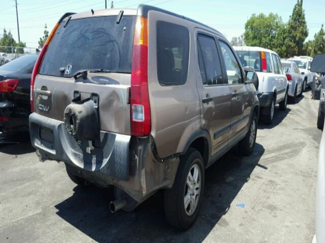 JHLRD78863C035128 - 2003 HONDA CR-V EX BROWN photo 4