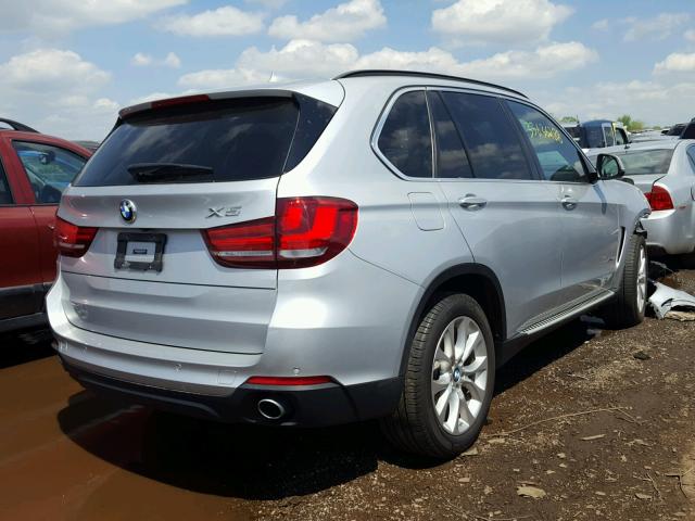 5UXKR0C50G0P22776 - 2016 BMW X5 XDRIVE3 SILVER photo 4