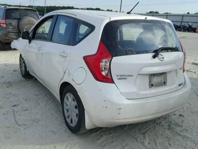 3N1CE2CP8EL358334 - 2014 NISSAN VERSA NOTE WHITE photo 3