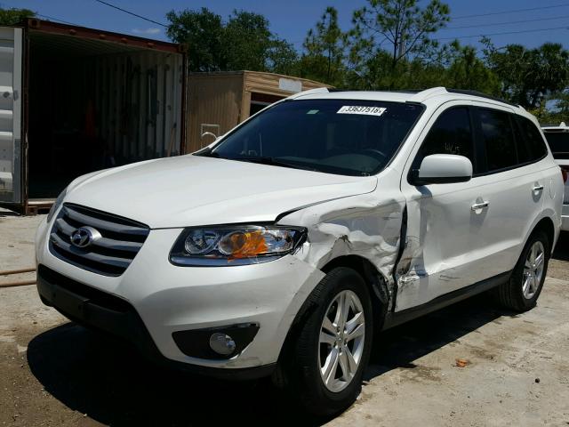 5XYZK4AG1CG109828 - 2012 HYUNDAI SANTA FE L WHITE photo 2