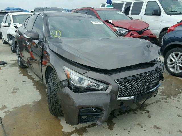 JN1BV7AP0EM675297 - 2014 INFINITI Q50 BASE Marrón foto 1