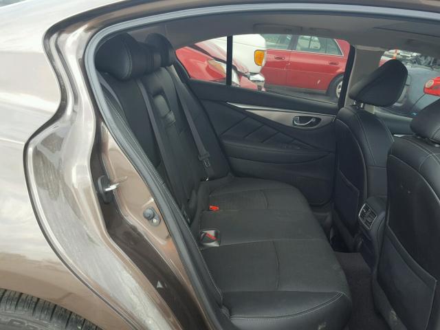 JN1BV7AP0EM675297 - 2014 INFINITI Q50 BASE Marrón foto 6